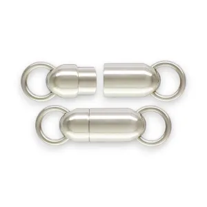 🆕🔗 Magnetic Clasp (Pill) in Sterling Silver