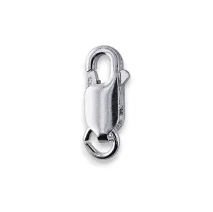 🔗 Parrot Clasp with Open Jump Ring in 18ct White Gold