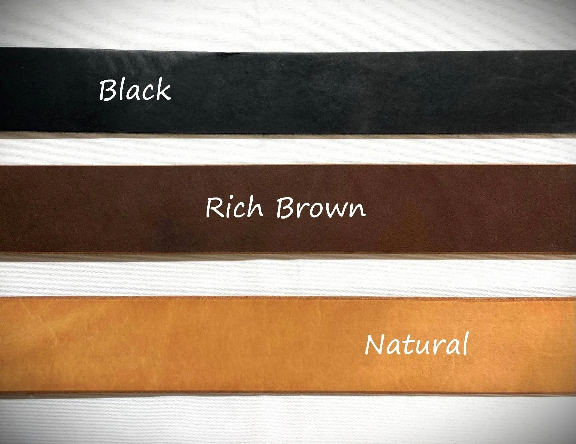 1-1/4" Wide Leather Belts