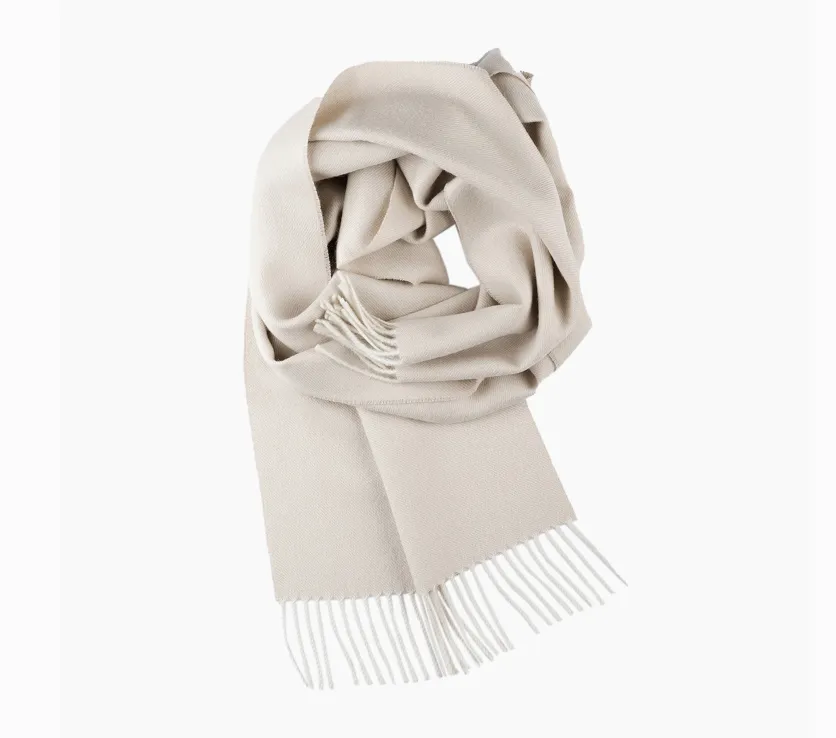 100% Baby Alpaca Scarf - Porcelain