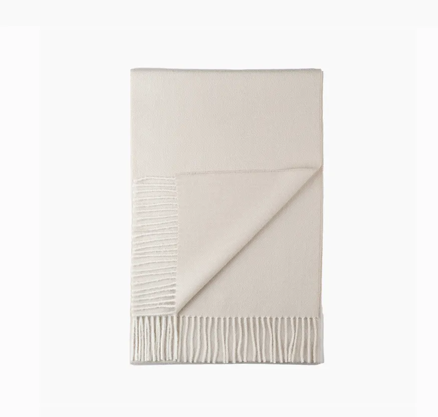 100% Baby Alpaca Scarf - Porcelain