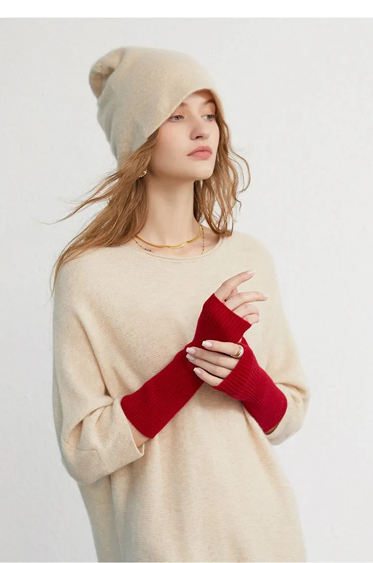 100% Cashmere Fingerless Gloves