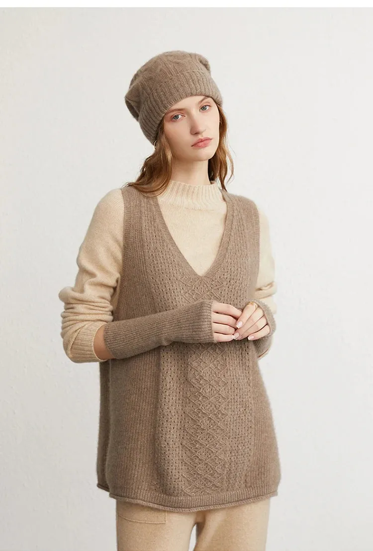 100% Cashmere Fingerless Gloves