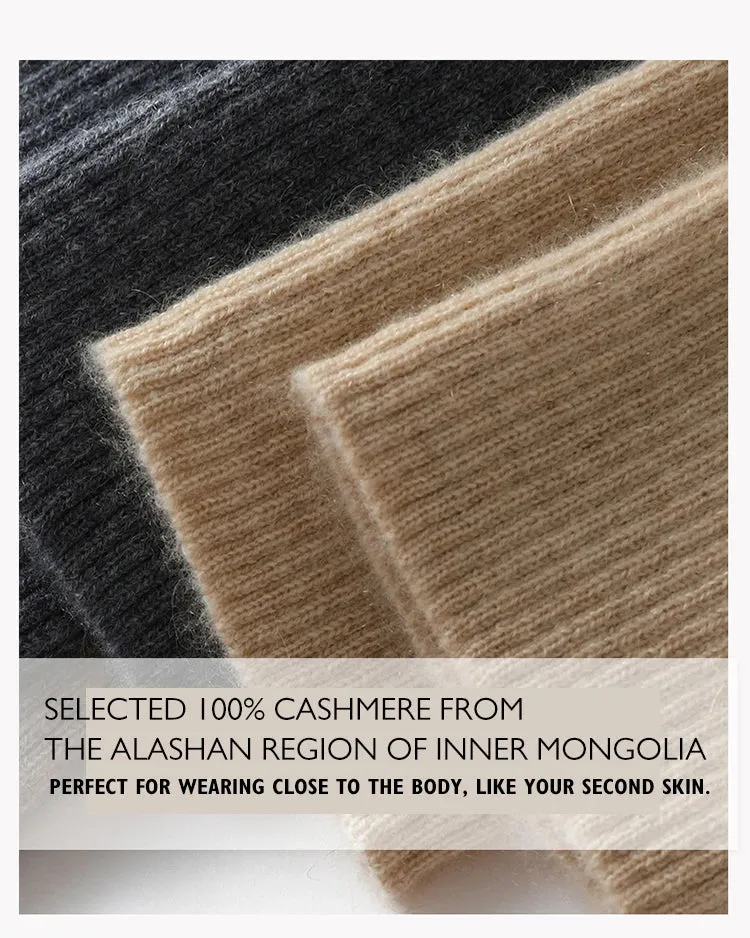 100% Cashmere Fingerless Gloves