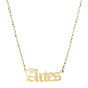 12 Zodiac Letter Constellations Necklace For Women Men Virgo Libra Scorpio Sagittarius Capricorn Aquarius Birthday Gift