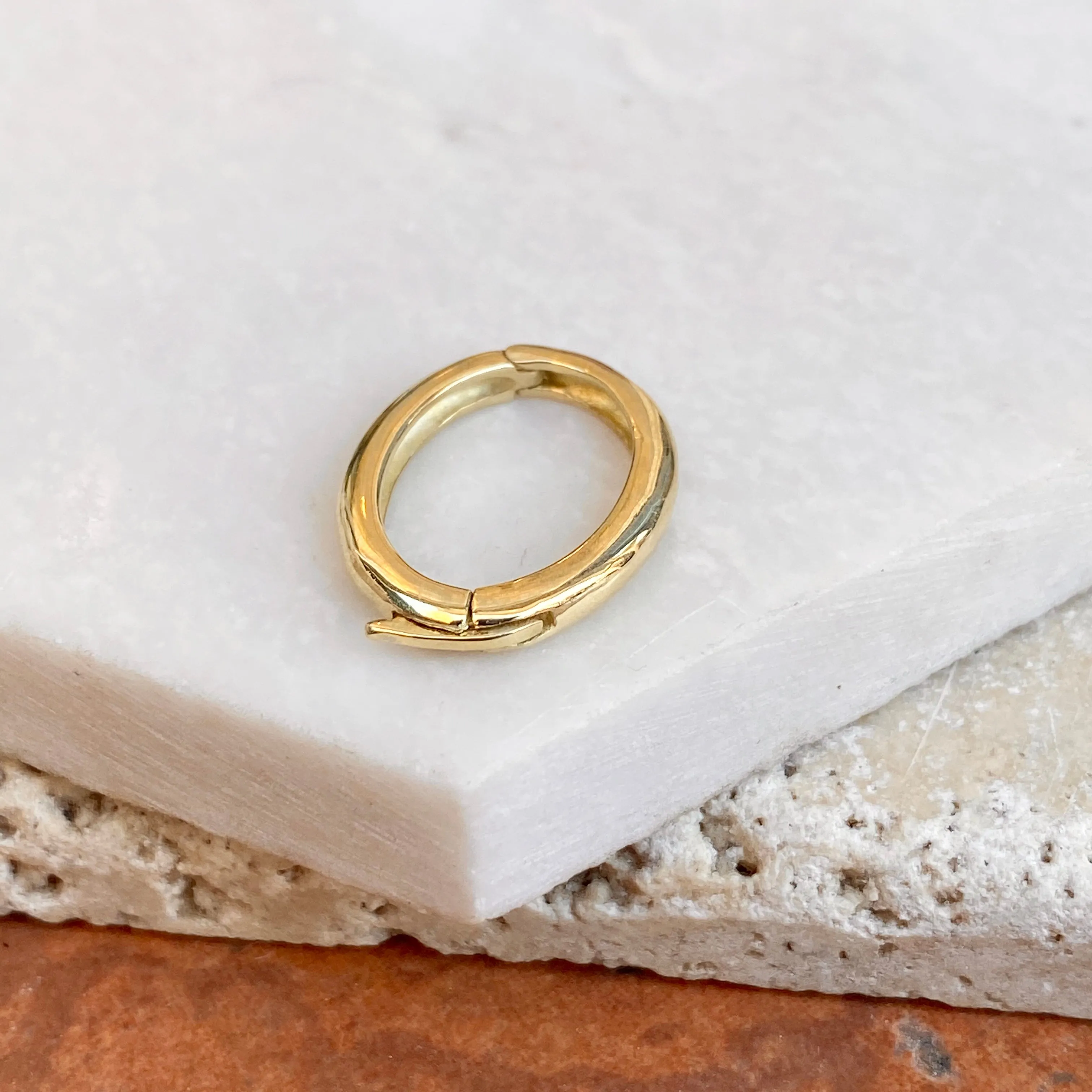 14KT Yellow Gold Pearl Shortener Enhancer Bail 17mm x 12mm