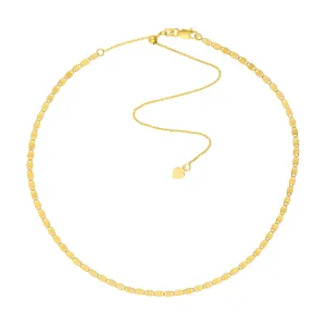14kt Yellow Gold Valentino Choker Necklace