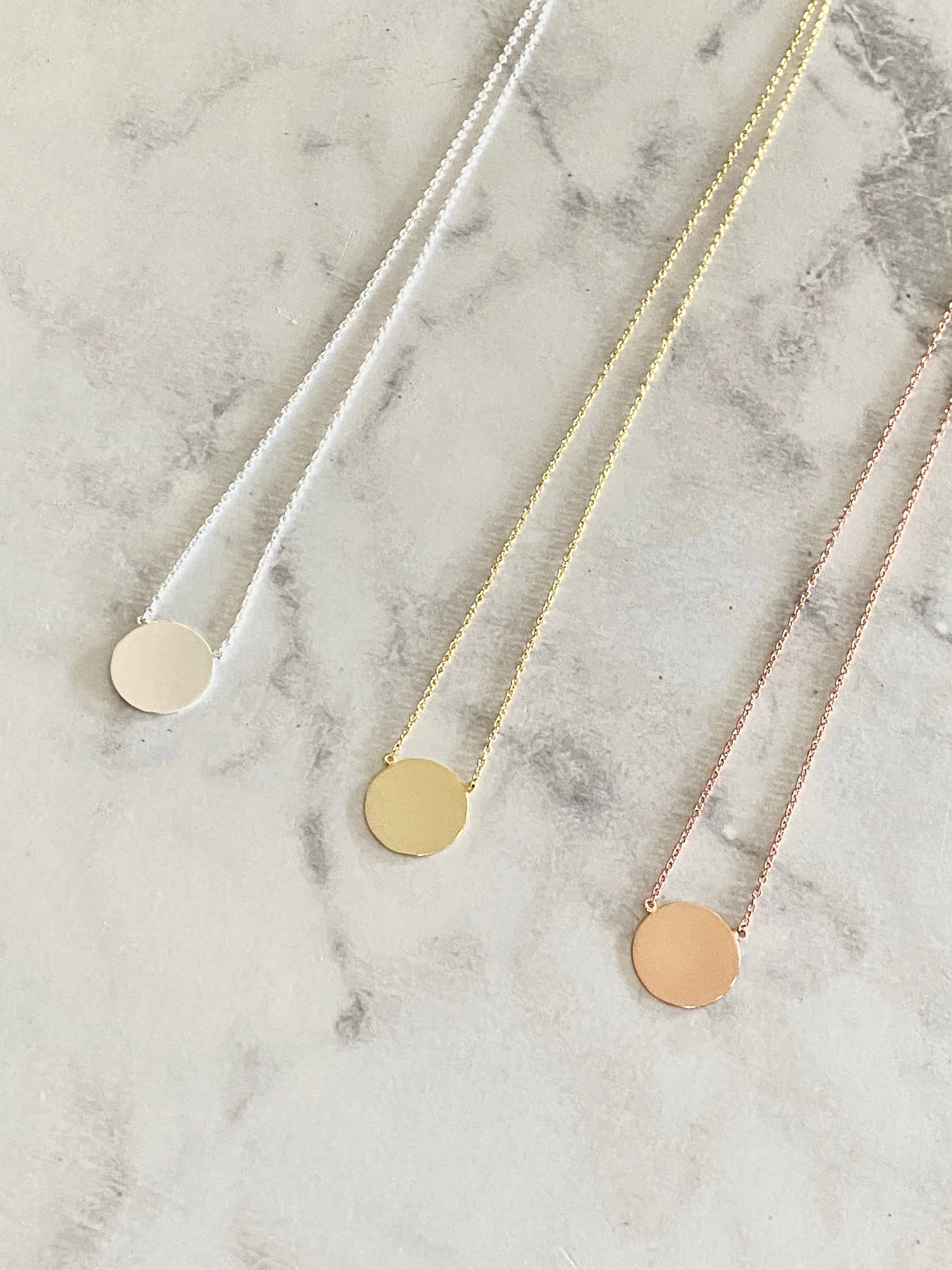 15mm Pendant Necklaces