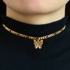 18k gold plated Butterfly Necklaces, butterfly pendant necklace , butterfly choker, charm butterfly necklace ,gold butterfly necklace