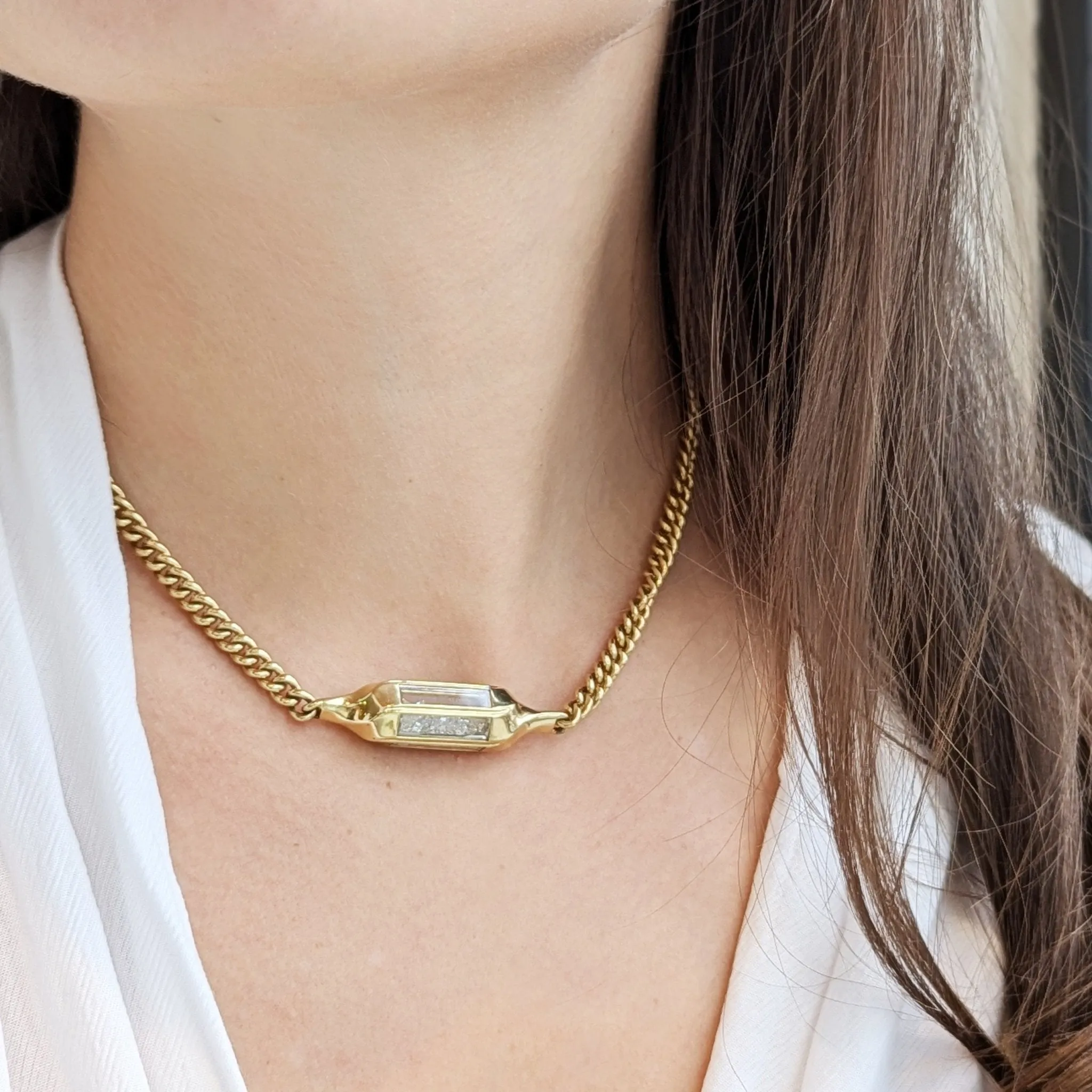 18K Gold "Farol" Diamond "Shake" Choker