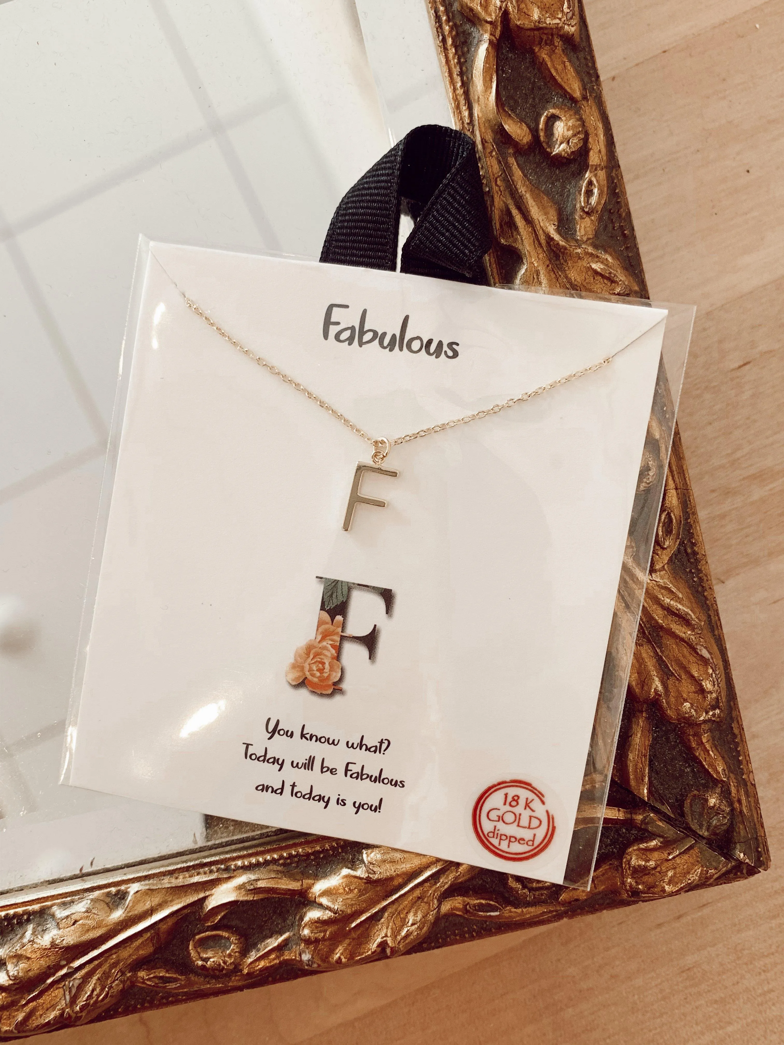 18k Initial Necklaces