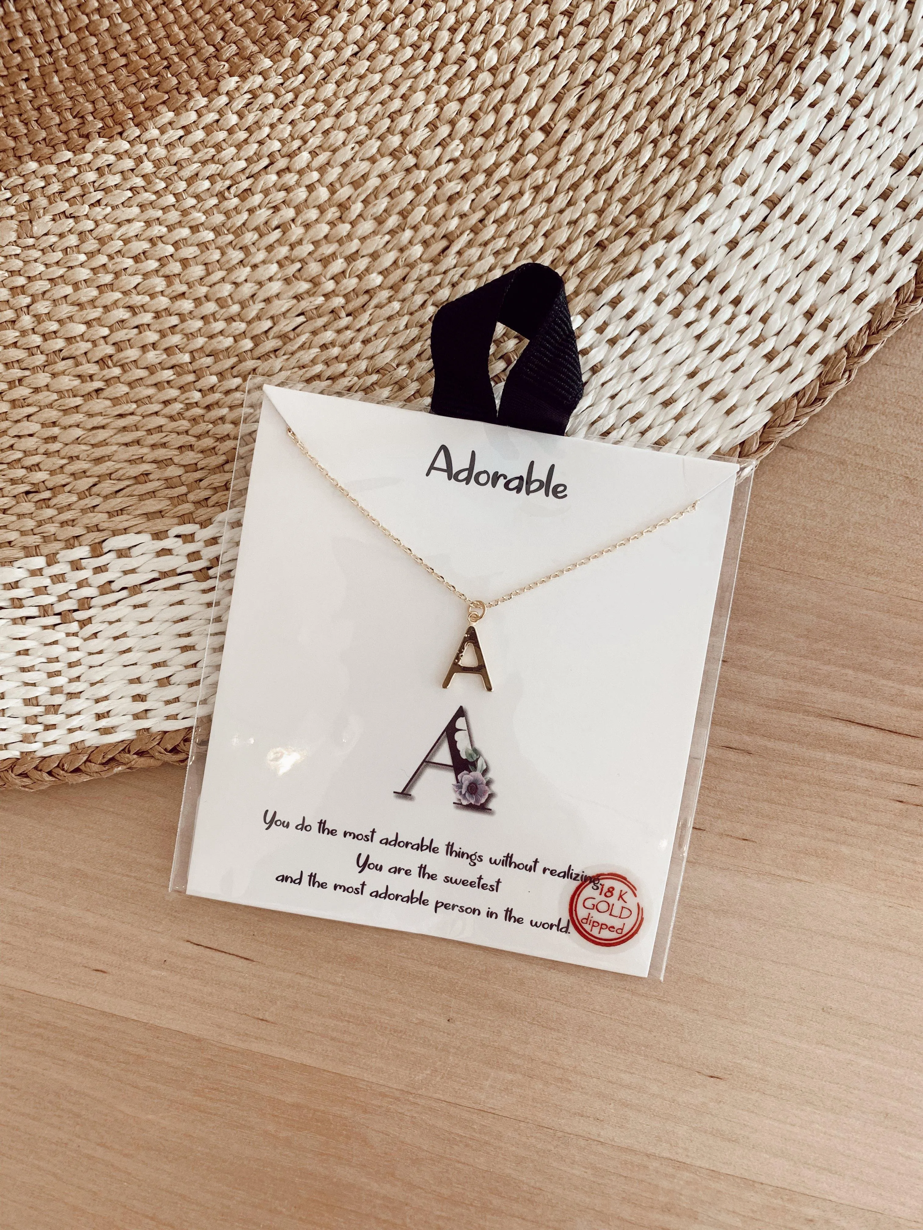 18k Initial Necklaces