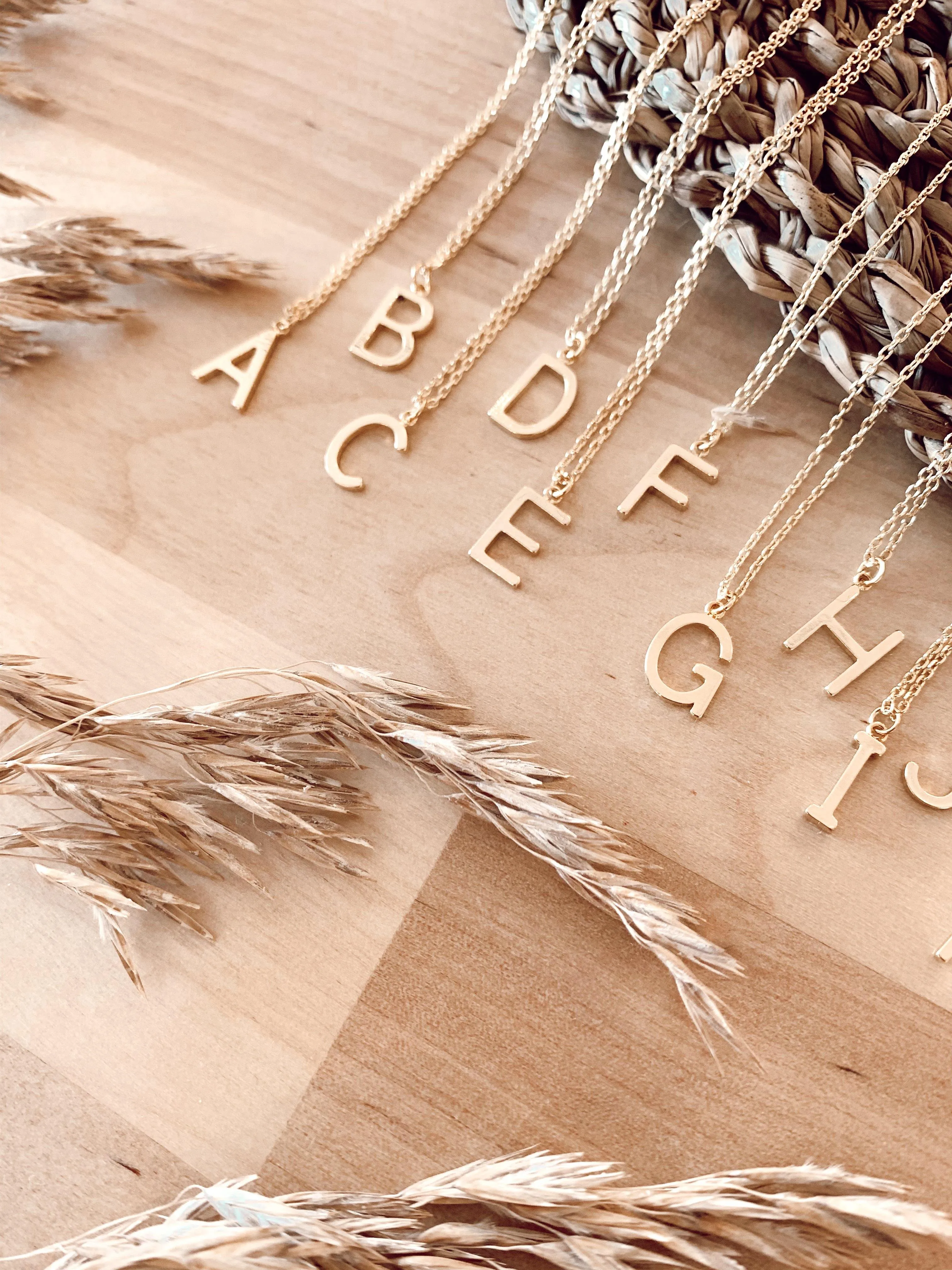 18k Initial Necklaces