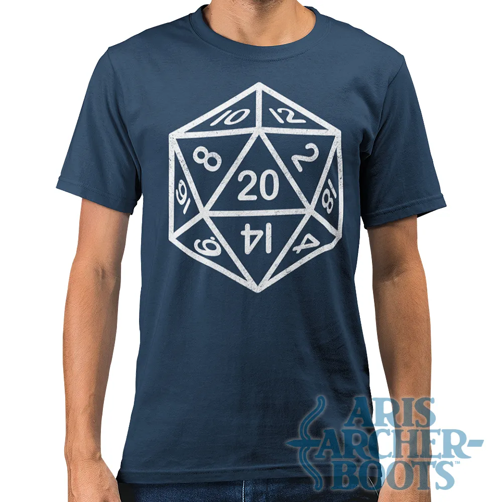 20-Sided Die Icosahedron Unisex T-Shirt