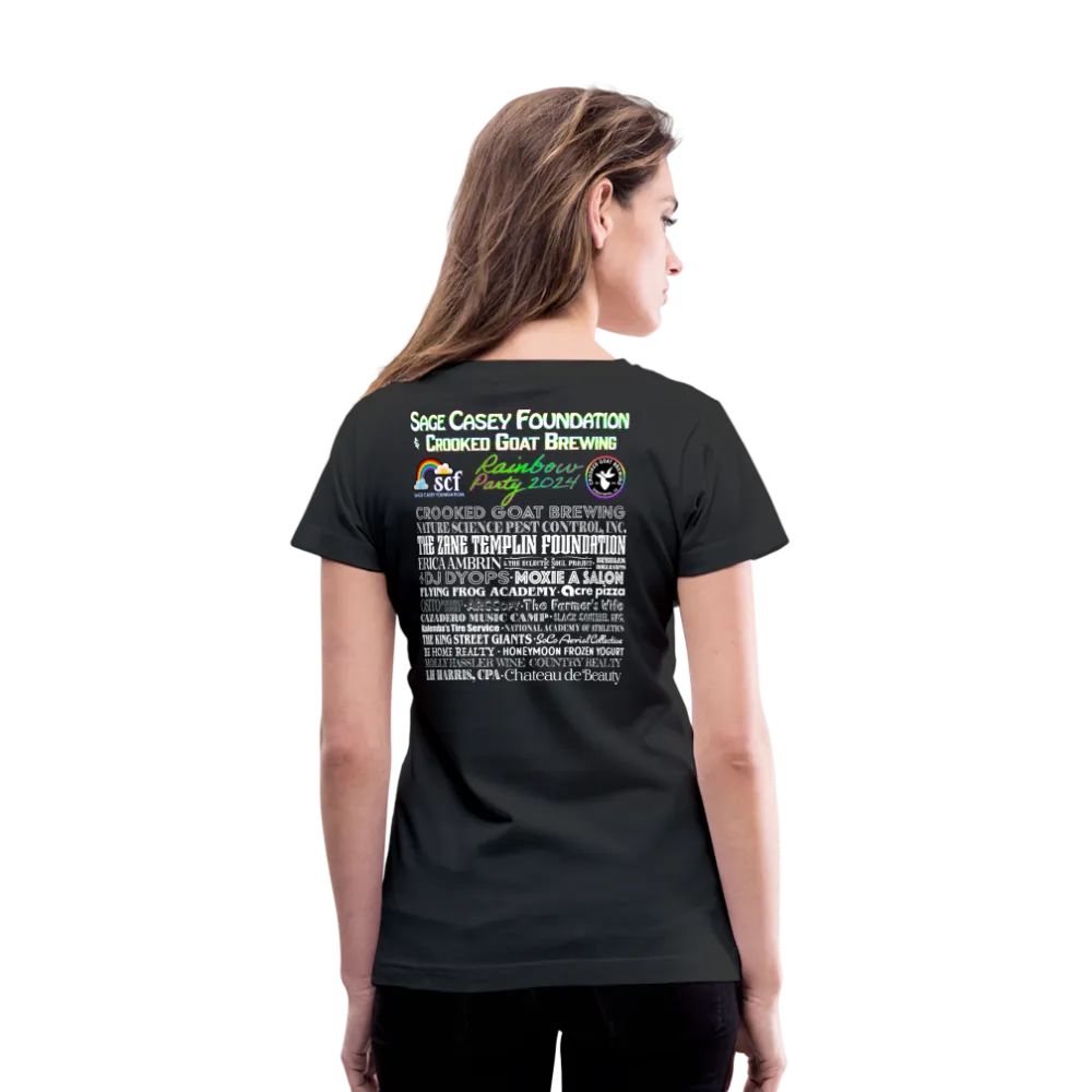 2024 *SMILE IF YOU'RE GAY* Rainbow Party Women's V-Neck T-Shirt