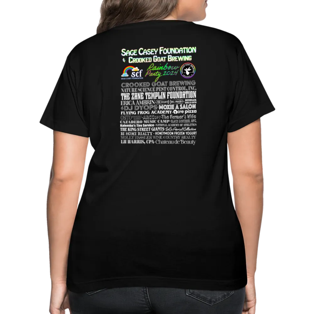 2024 *SMILE IF YOU'RE GAY* Rainbow Party Women's V-Neck T-Shirt