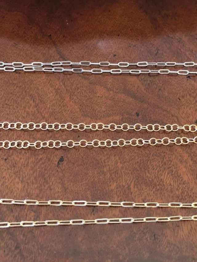 #238 Necklaces/Chains- Oval Link Chain Gold