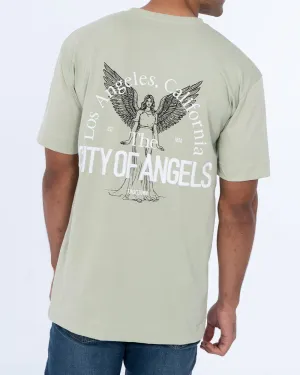 2t Teddy Tall Printed Embroidered Oversized T-Shirt (sage)