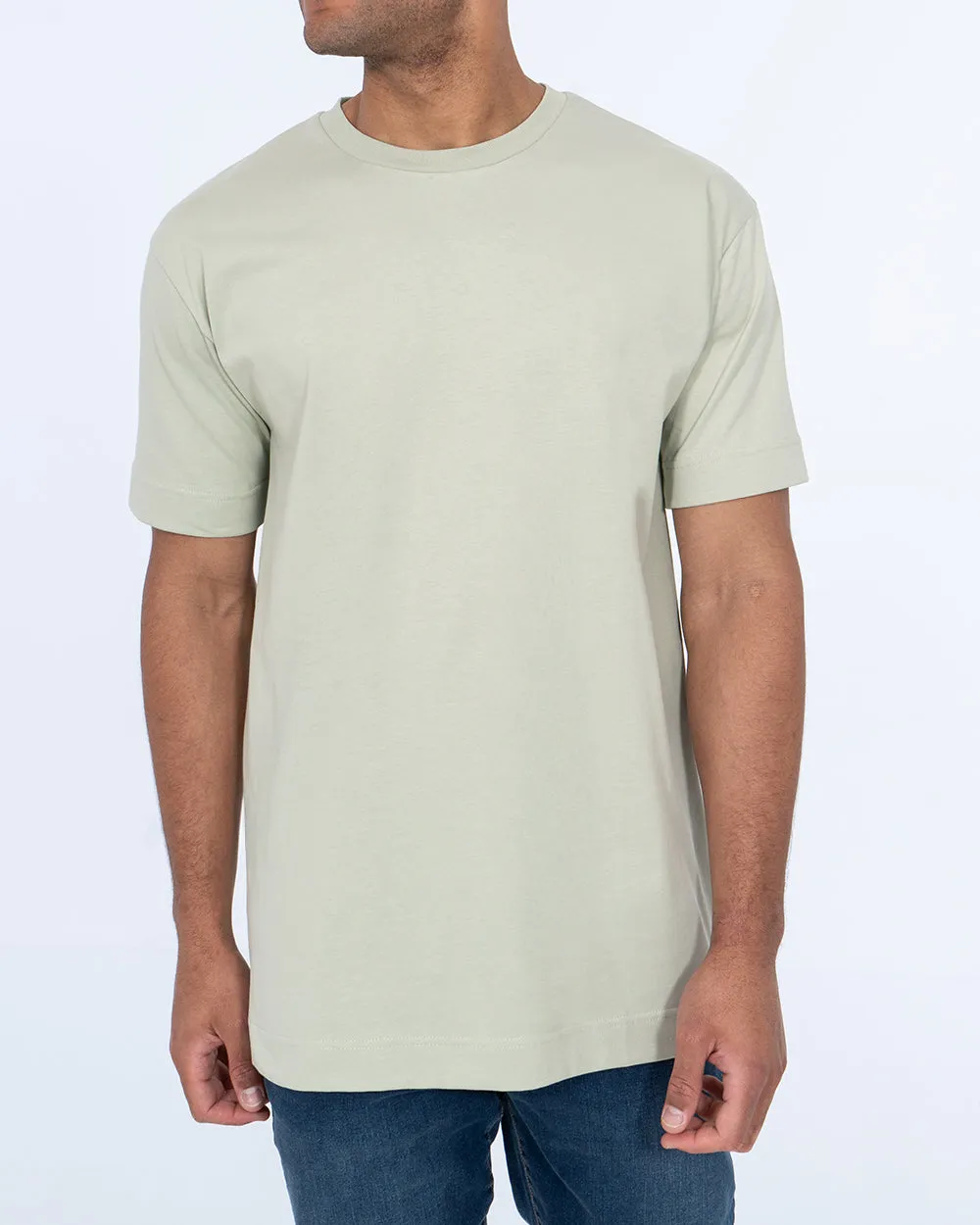 2t Teddy Tall Printed Embroidered Oversized T-Shirt (sage)