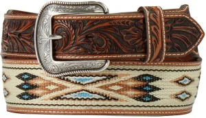 3D Belts Southwestern Inlay Tan Belt