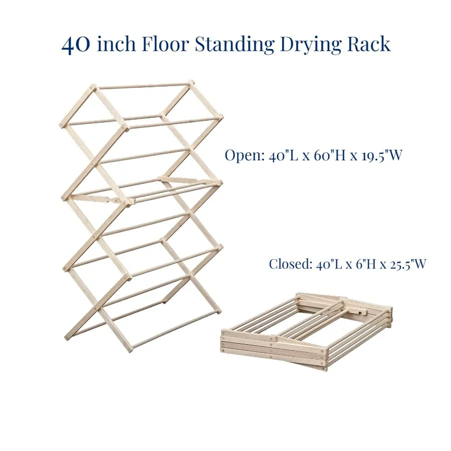 40 Inch Floor Standing Clothes Rack