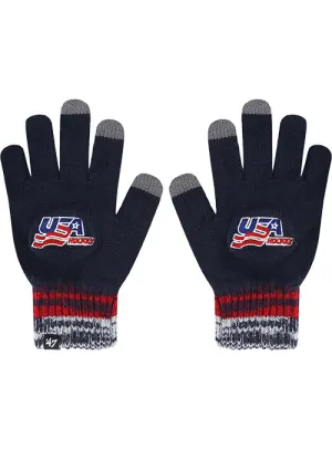 47 Brand USA Hockey Static Knit Gloves
