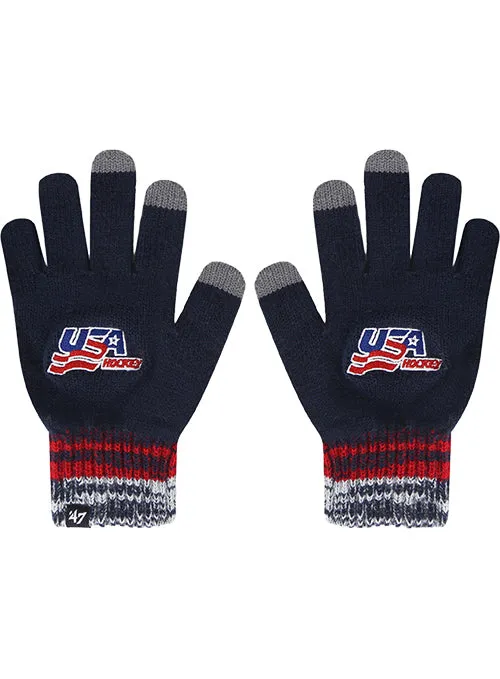47 Brand USA Hockey Static Knit Gloves