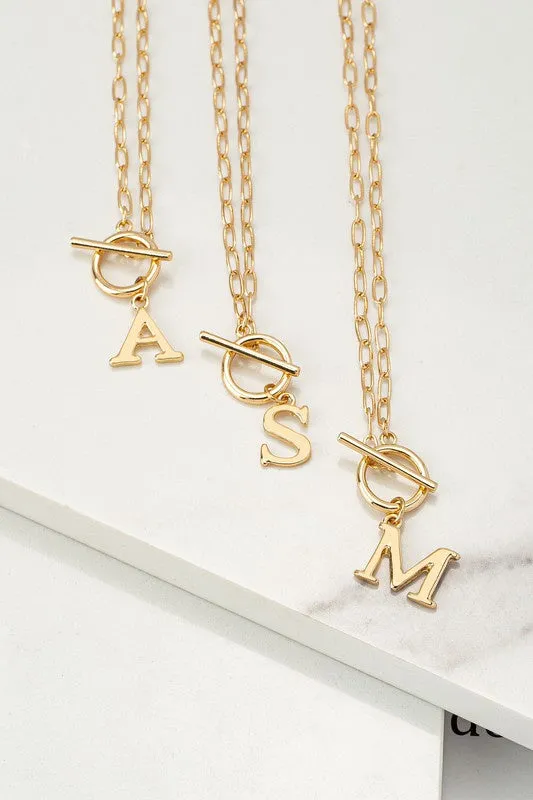 50% Off - Gold Initial Necklaces