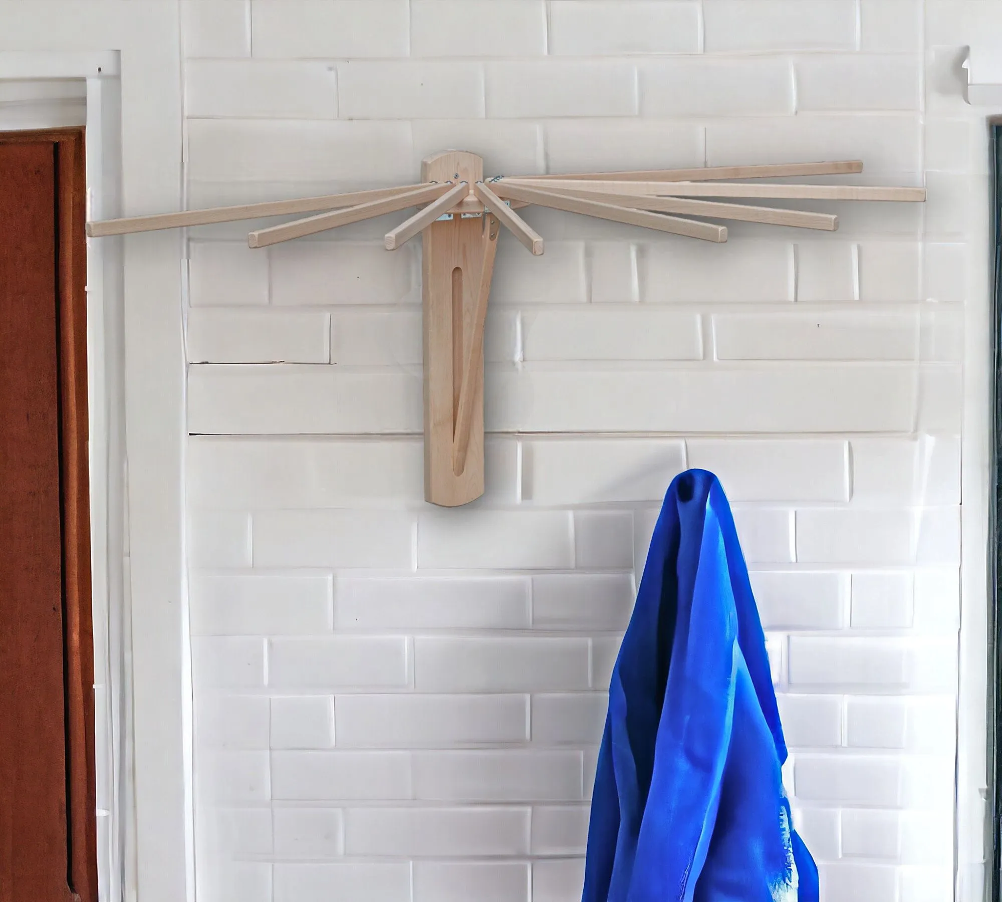 8 Arm Wall Unit Clothes Drying Rack