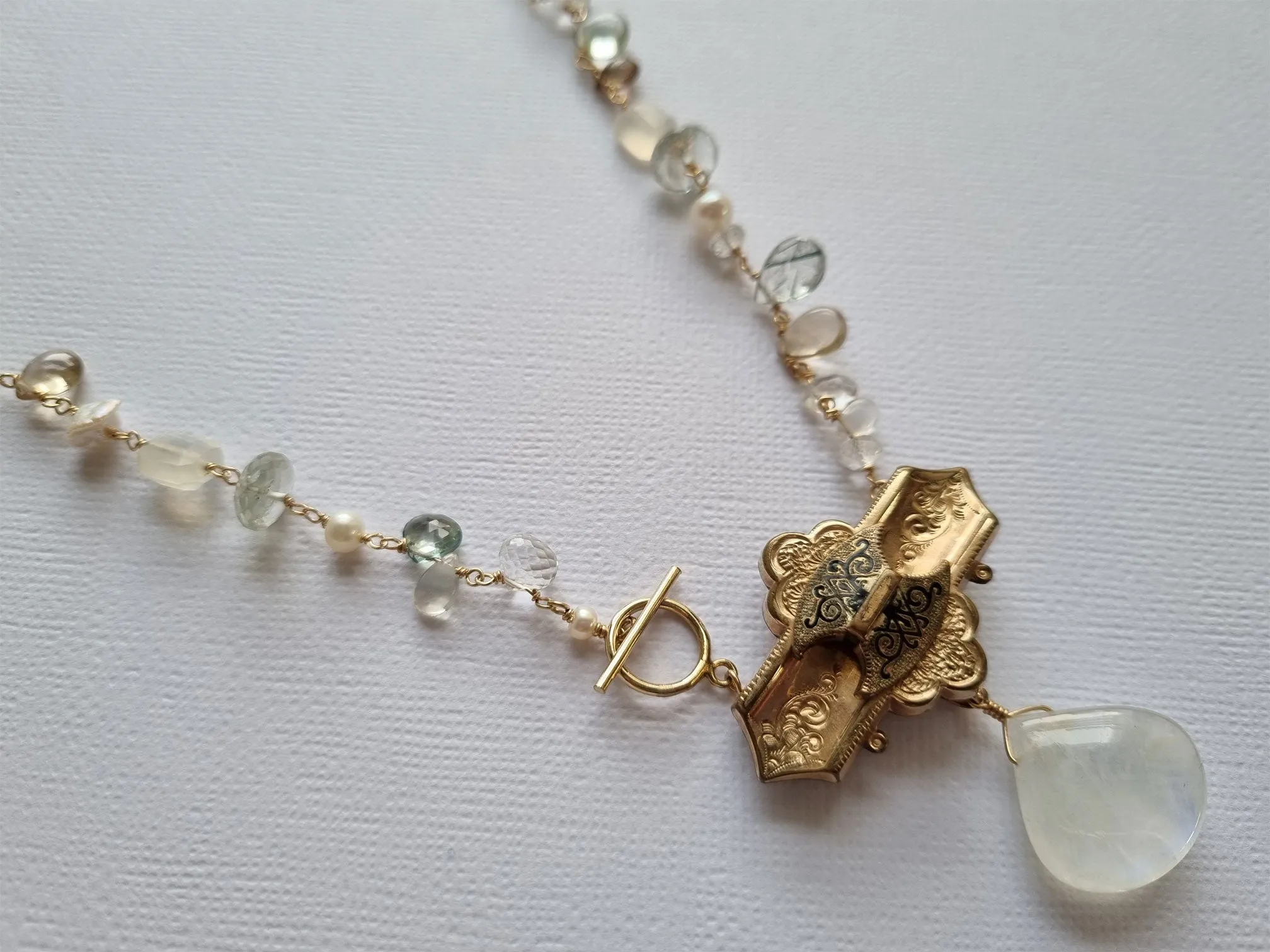 a time forgotten - moonstone necklace