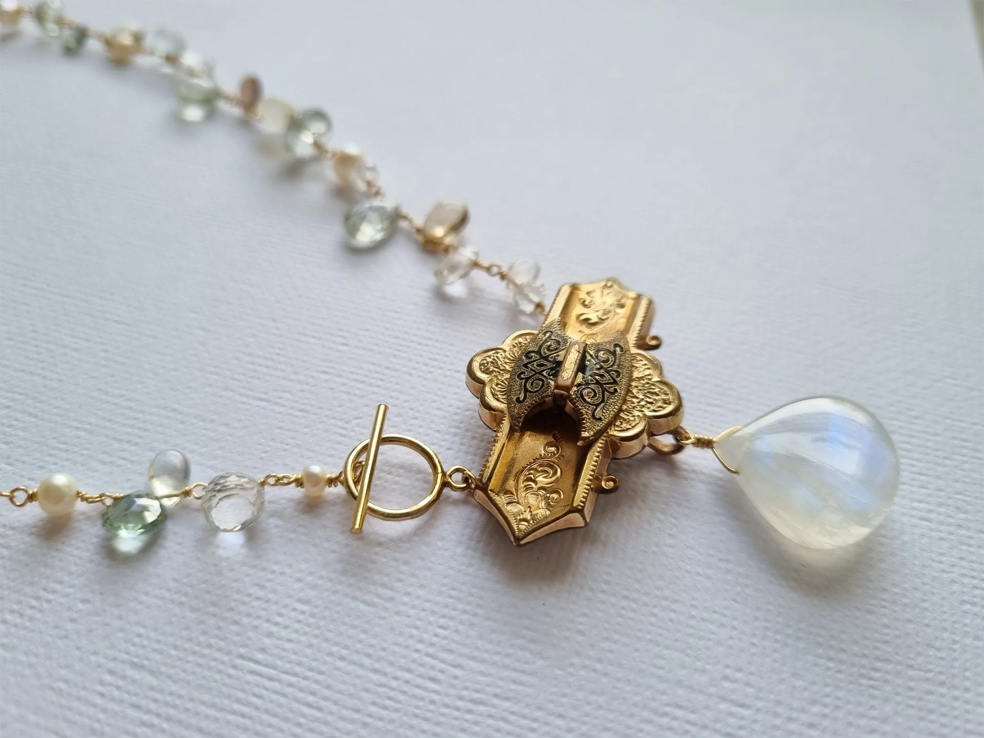 a time forgotten - moonstone necklace