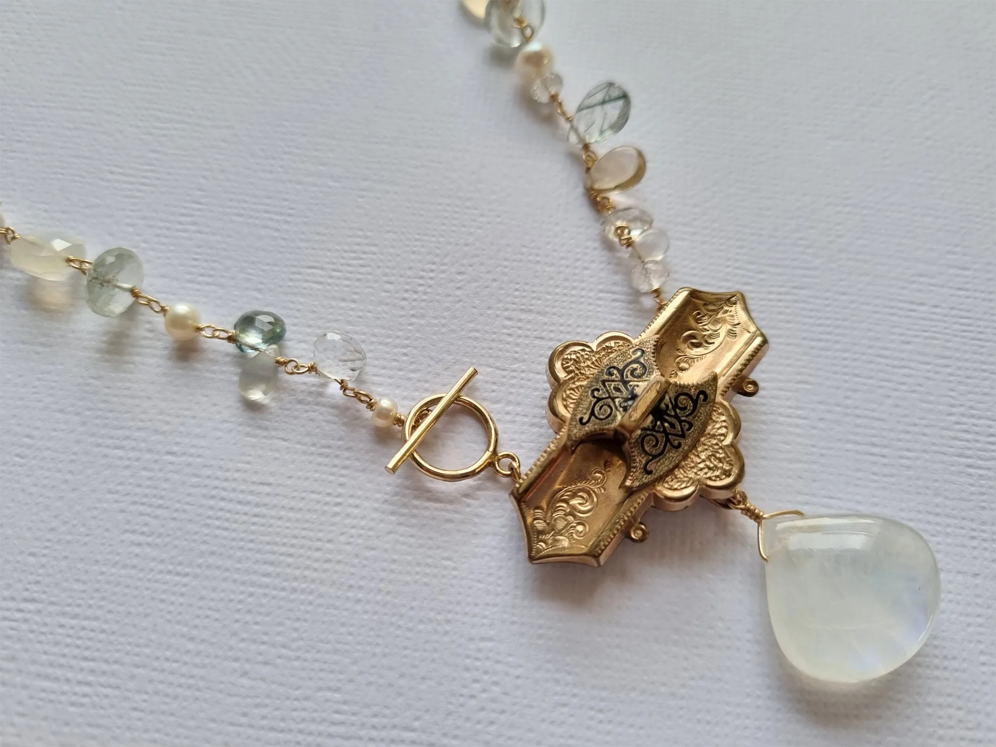 a time forgotten - moonstone necklace