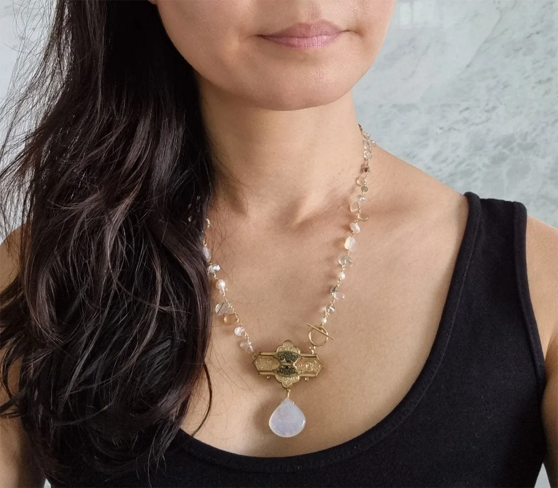 a time forgotten - moonstone necklace