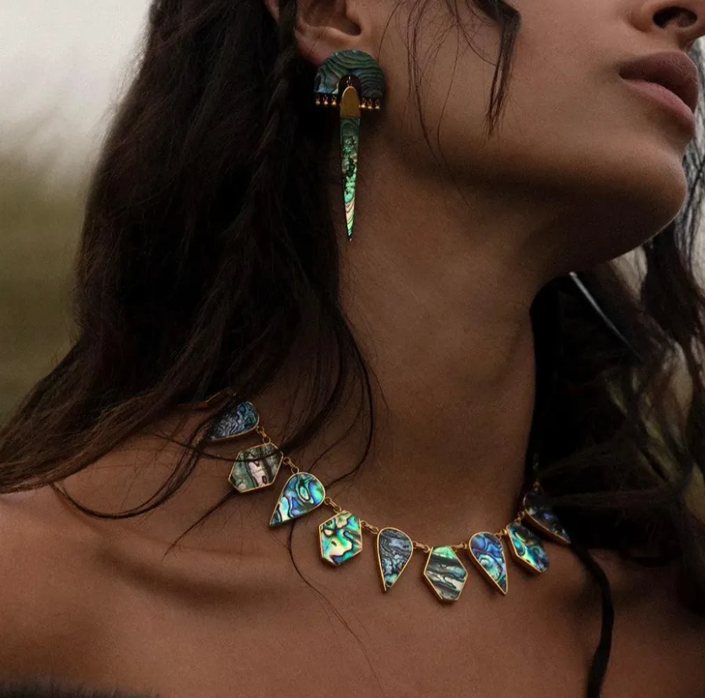 Abalone Statement Necklace