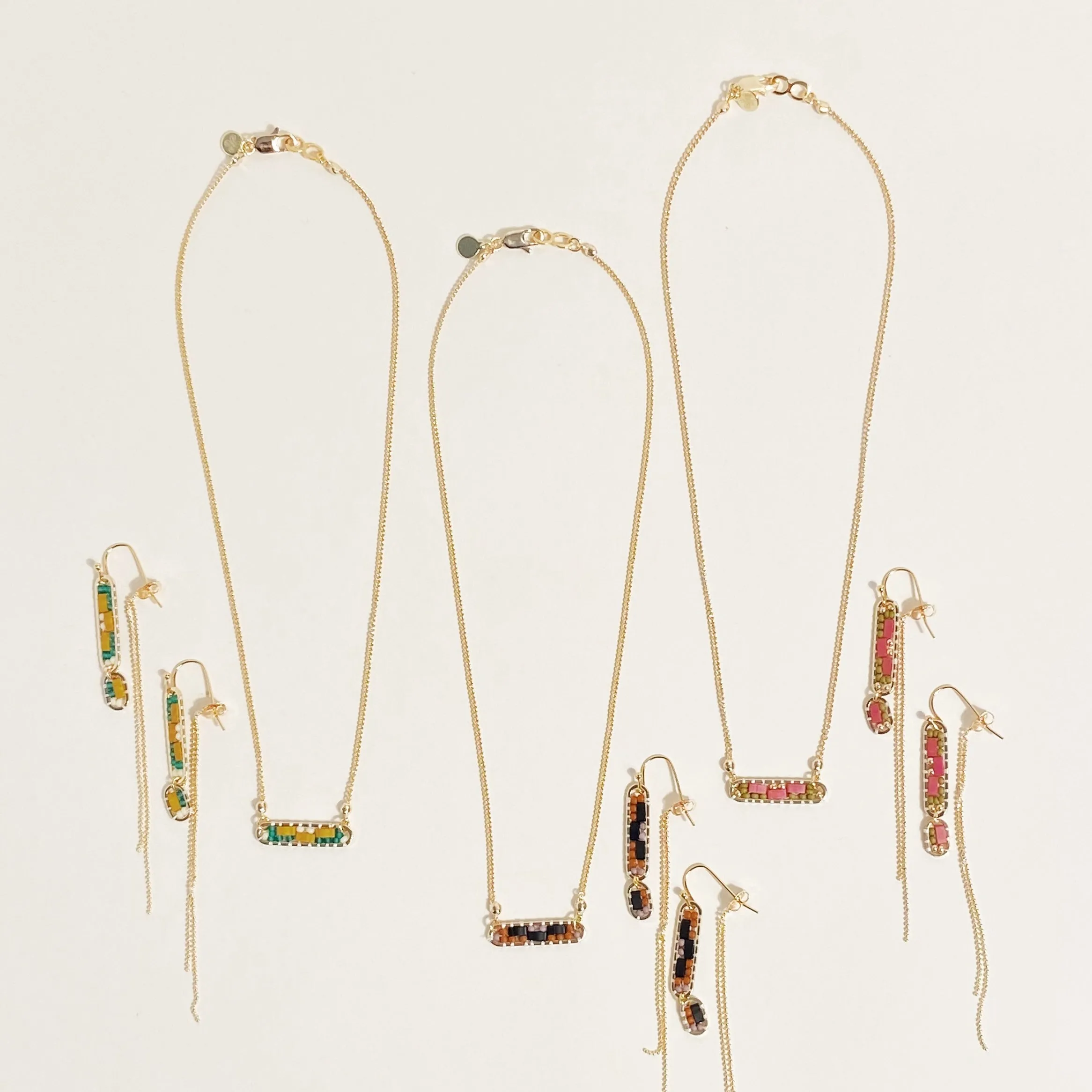 Abstract Necklace in Orchid