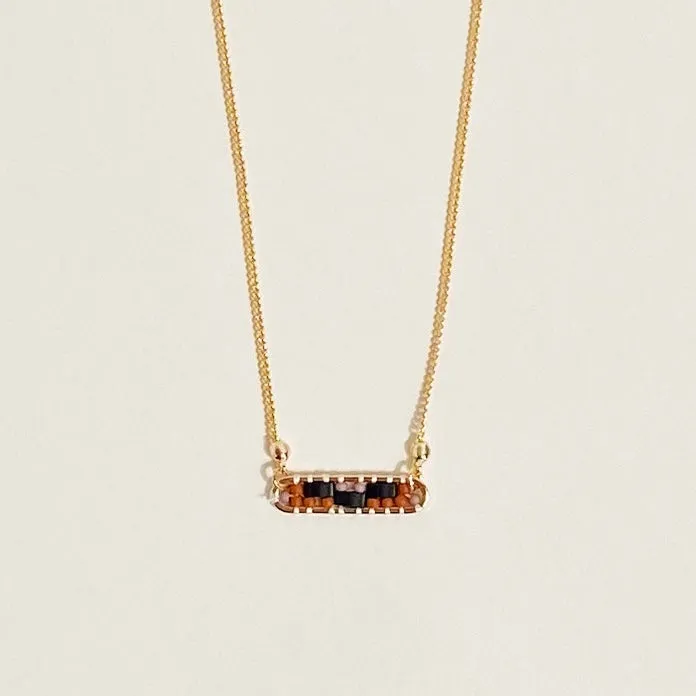 Abstract Necklace in Orchid