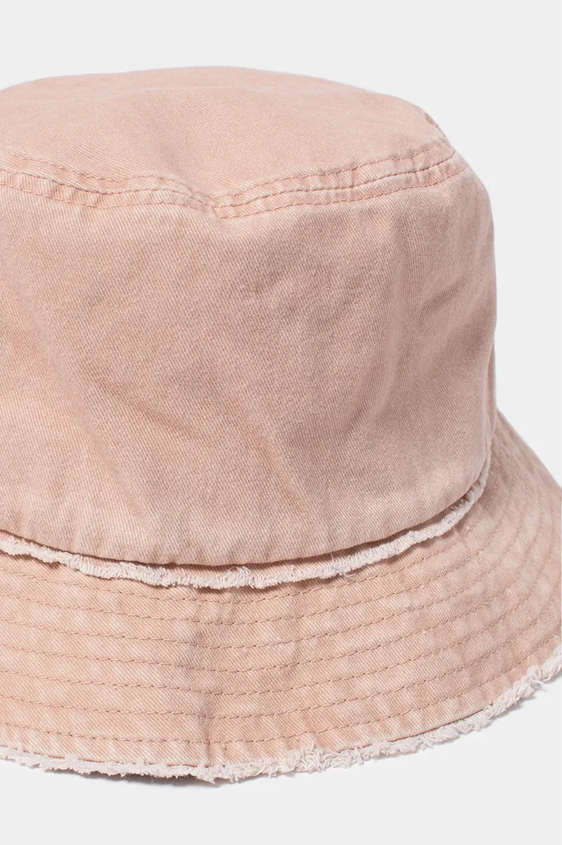 ABU345 - Distressed cotton bucket hat