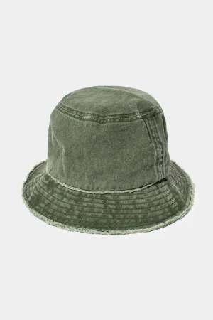 ABU345 - Distressed cotton bucket hat