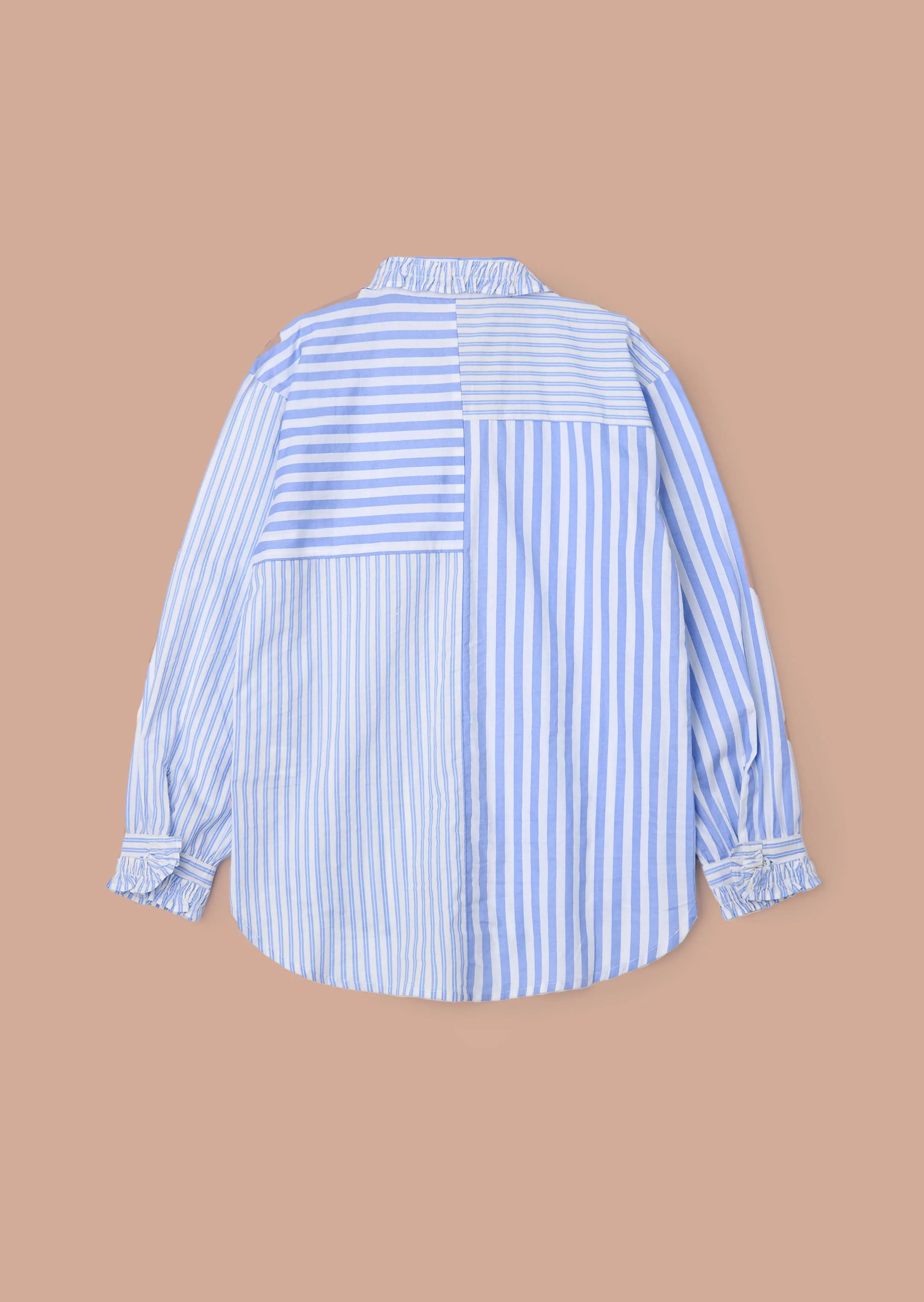 Adele Blue Mix Stripe Shirt