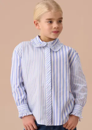 Adele Blue Mix Stripe Shirt