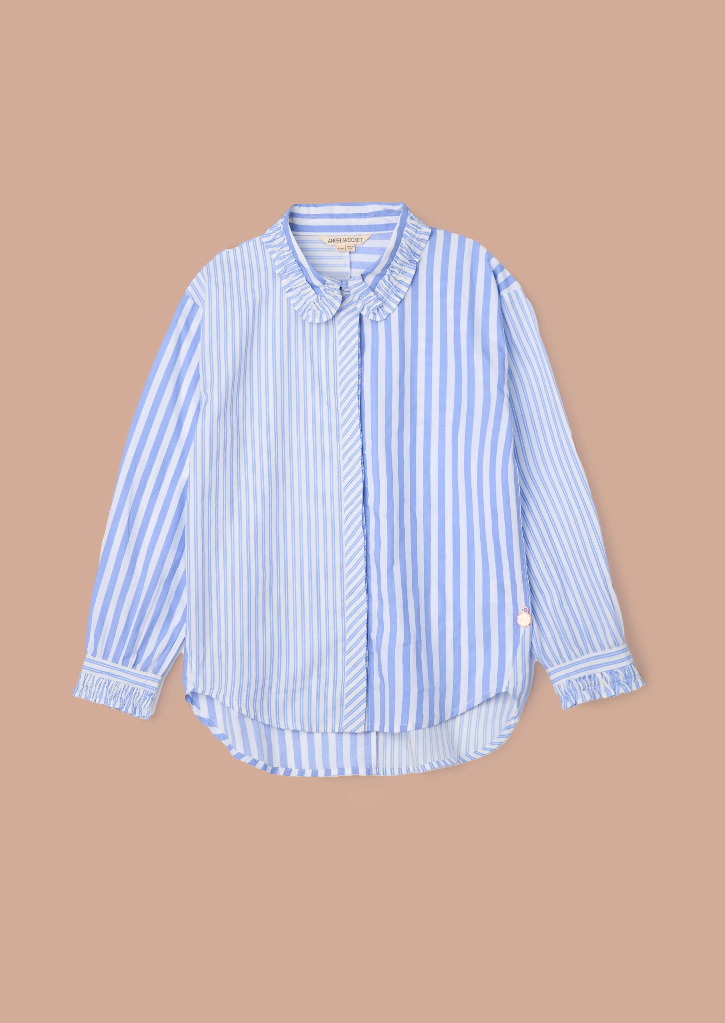 Adele Blue Mix Stripe Shirt