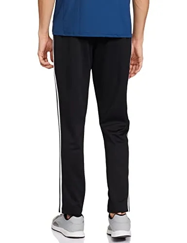 Adidas Men's Regular Track Pants (GVY89_Black/White_L)