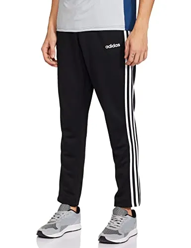 Adidas Men's Regular Track Pants (GVY89_Black/White_L)