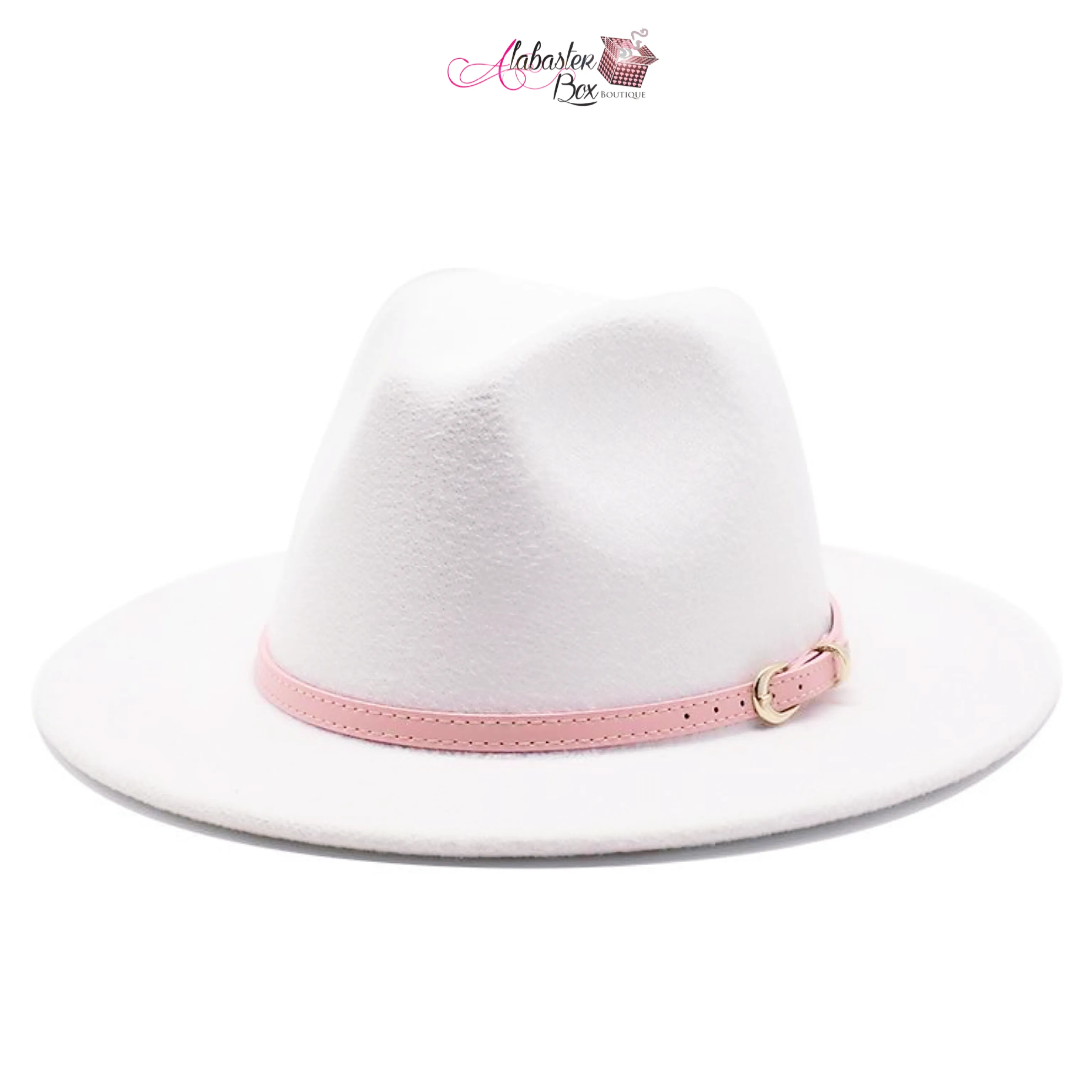 AHEAD Of Them ALL- Fedora Hats 🎩 w/ Pink Leather Belt Buckle