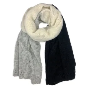 Alpaca Black & Grey Scarf