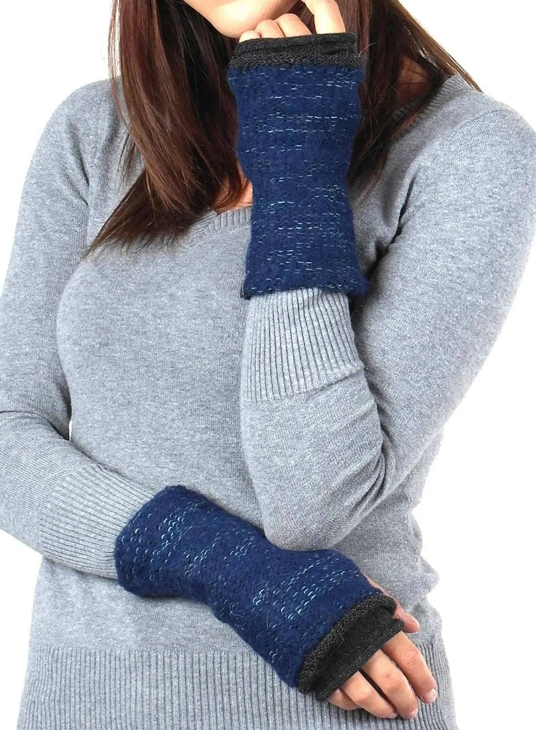 Alpaca Gloves Caraveli - Deep Sea