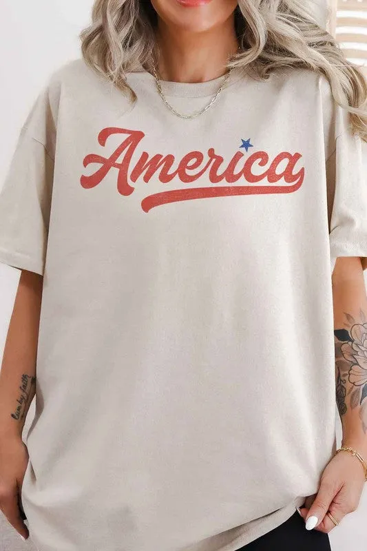 AMERICA OVERSIZED GRAPHIC TEE