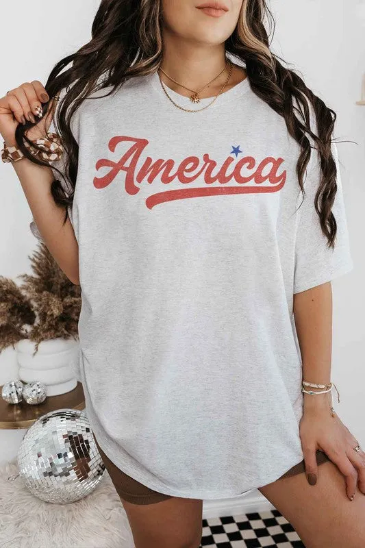 AMERICA OVERSIZED GRAPHIC TEE