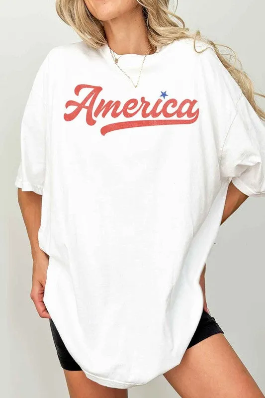 AMERICA OVERSIZED GRAPHIC TEE