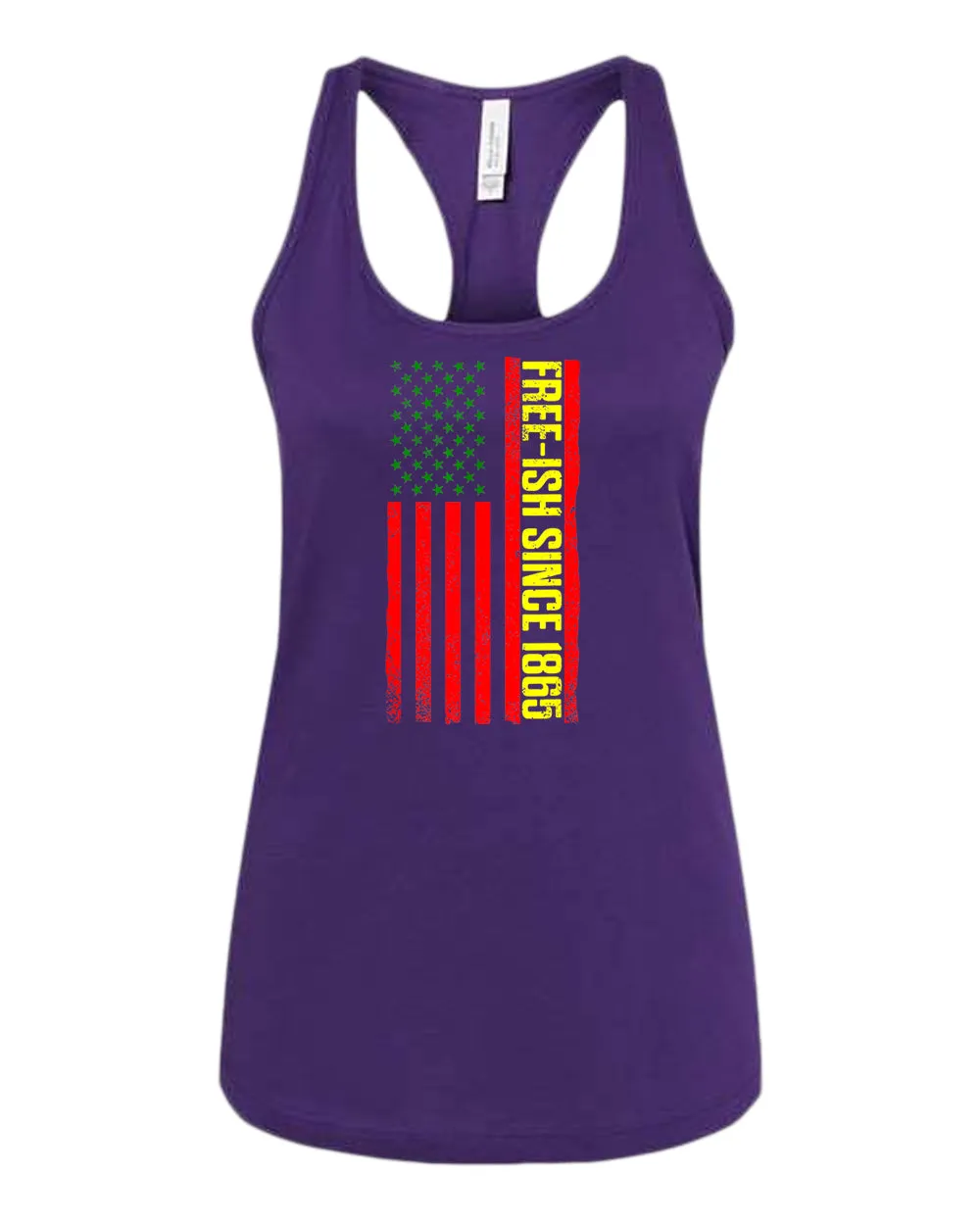 American flag juneteenth tank top green yellow red flag tank tops